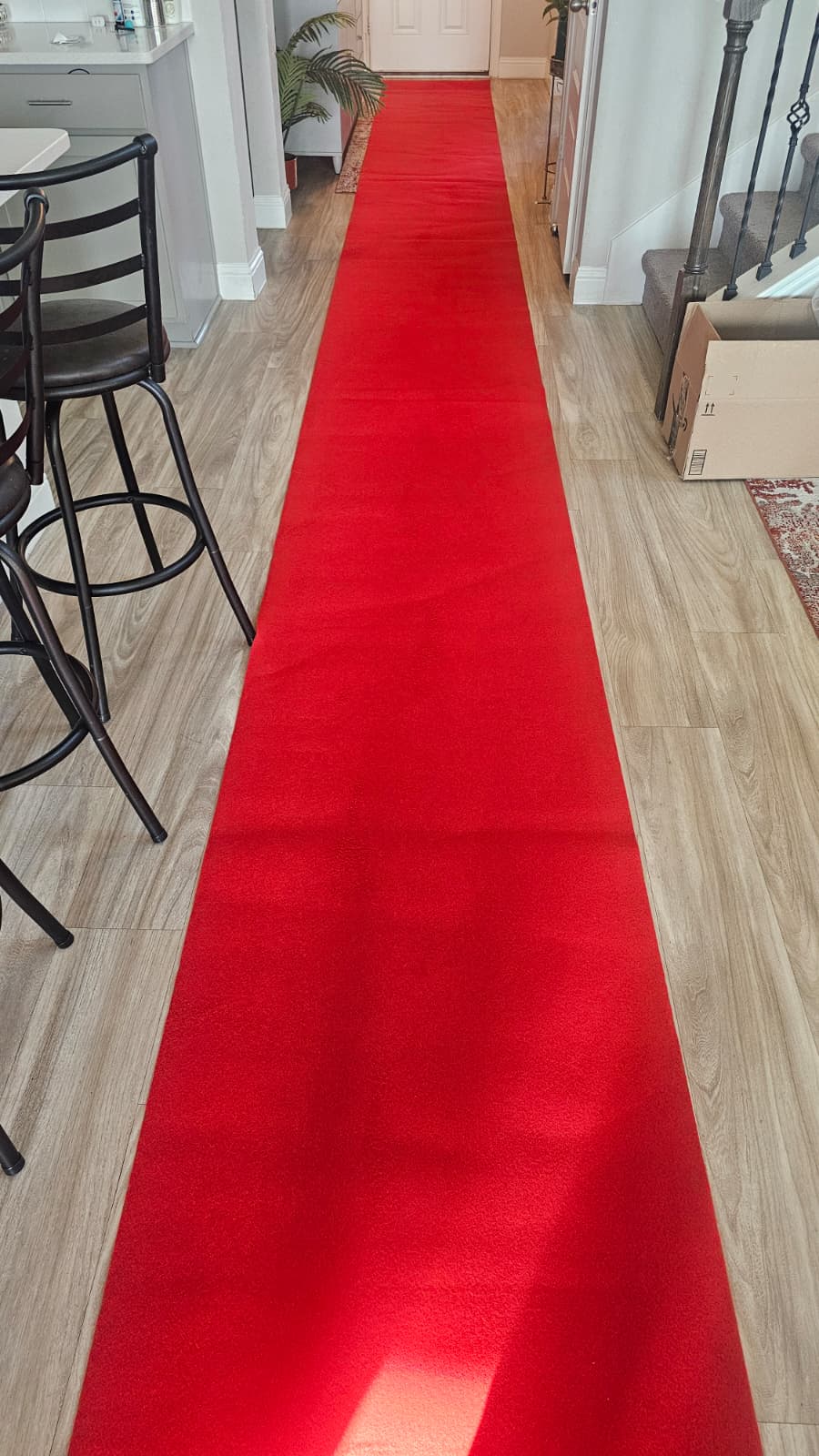 Red Aisle Carper (30ft x 2.5ft0