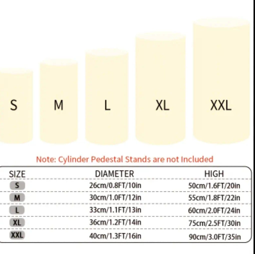 Beige Pedestal Stand Cover