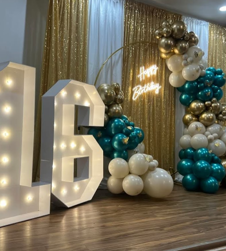 Gold Green 16th Bday