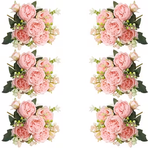 Light Pink Artificial Peony Bouquet (1Pc)