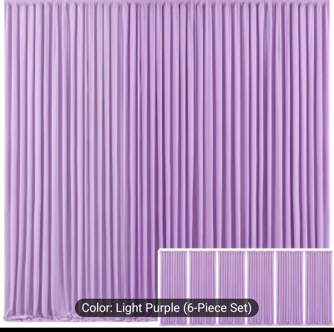Light Purple Curtain (5ft x 10ft) (1Pc)