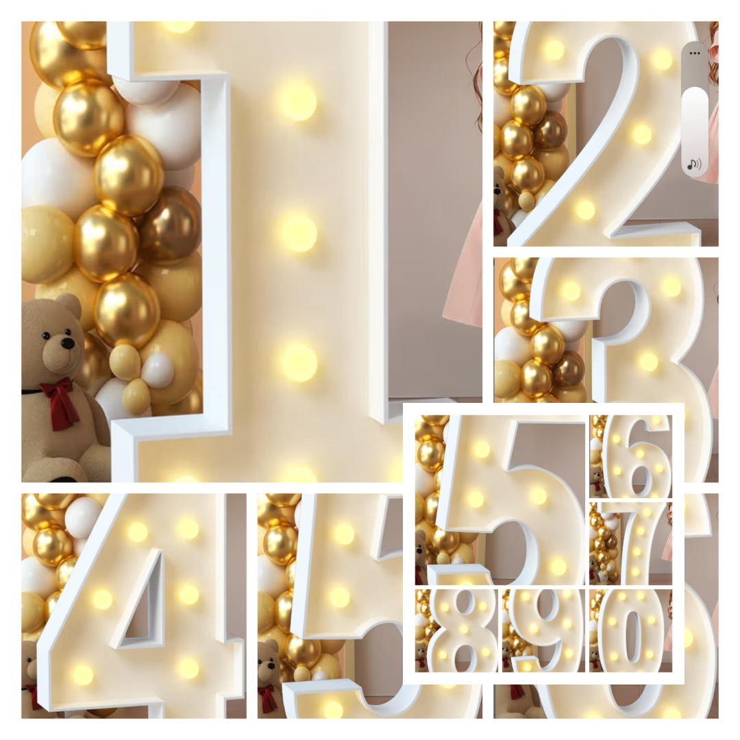 Marquee Numbers 3ft Light Up