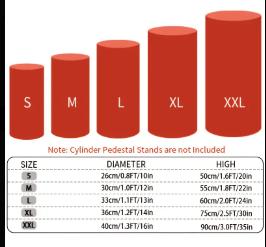 Red Pedestal Stand Cover