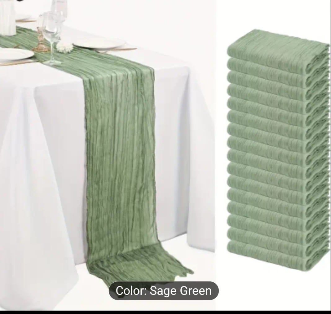 Sage Green Table Runner (each)