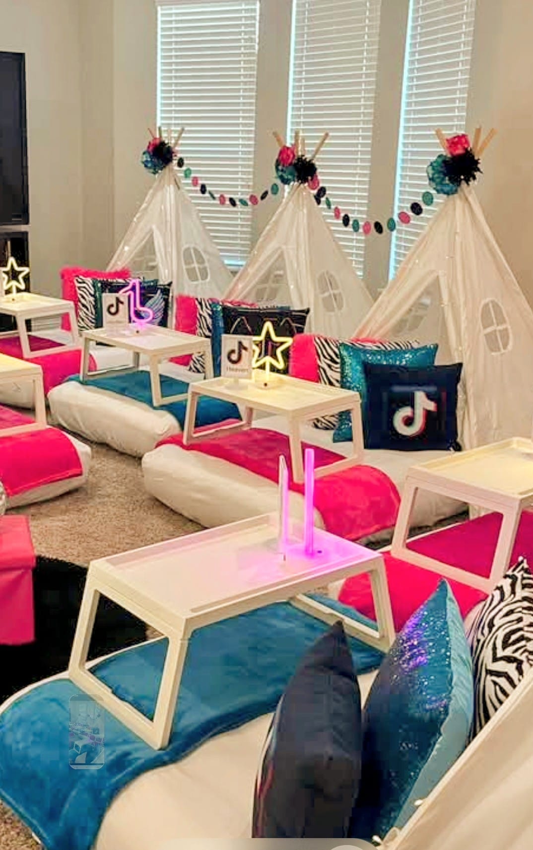 Slumber Party - Pink Blue