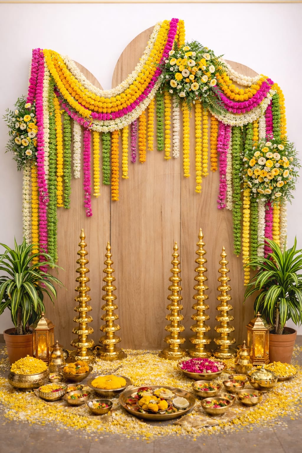 Traditional Multicolor Wooden Decor