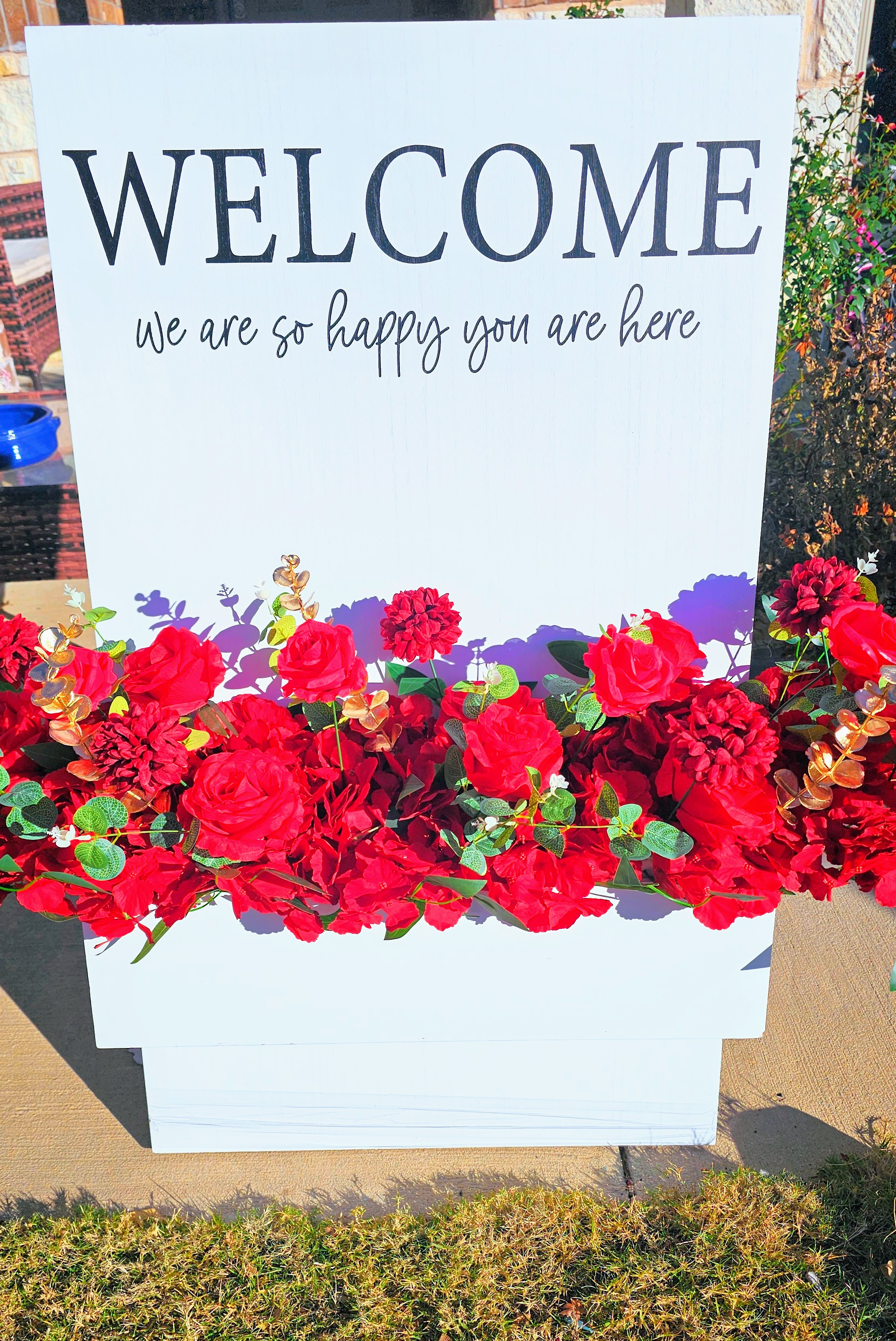 Welcome Stand with Floral Arrangement