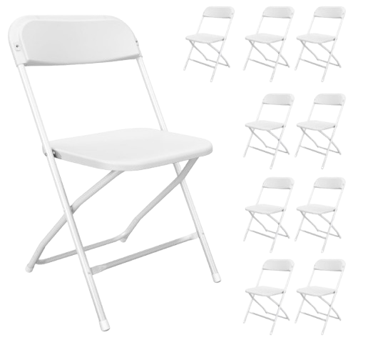 White Foldable Plastic Chair