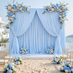 Blue Curtain (5ft x 10ft) (1Pc)