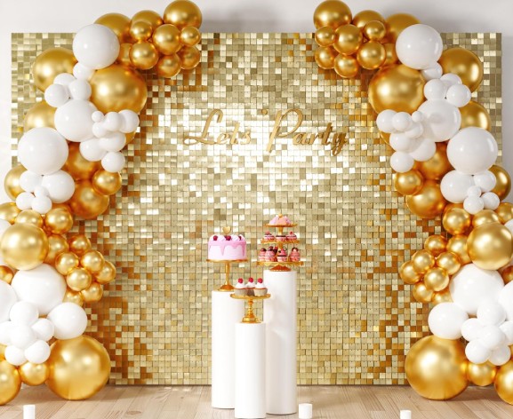 Sequin Shimmer Backdrop (48 Pcs) (6ft X 8ft)